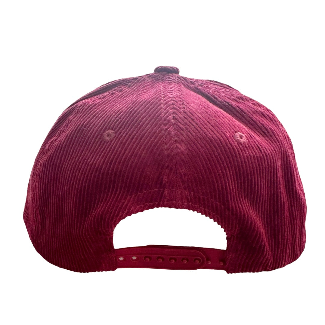 Burgundy Corduroy SD A-Frame Snapback