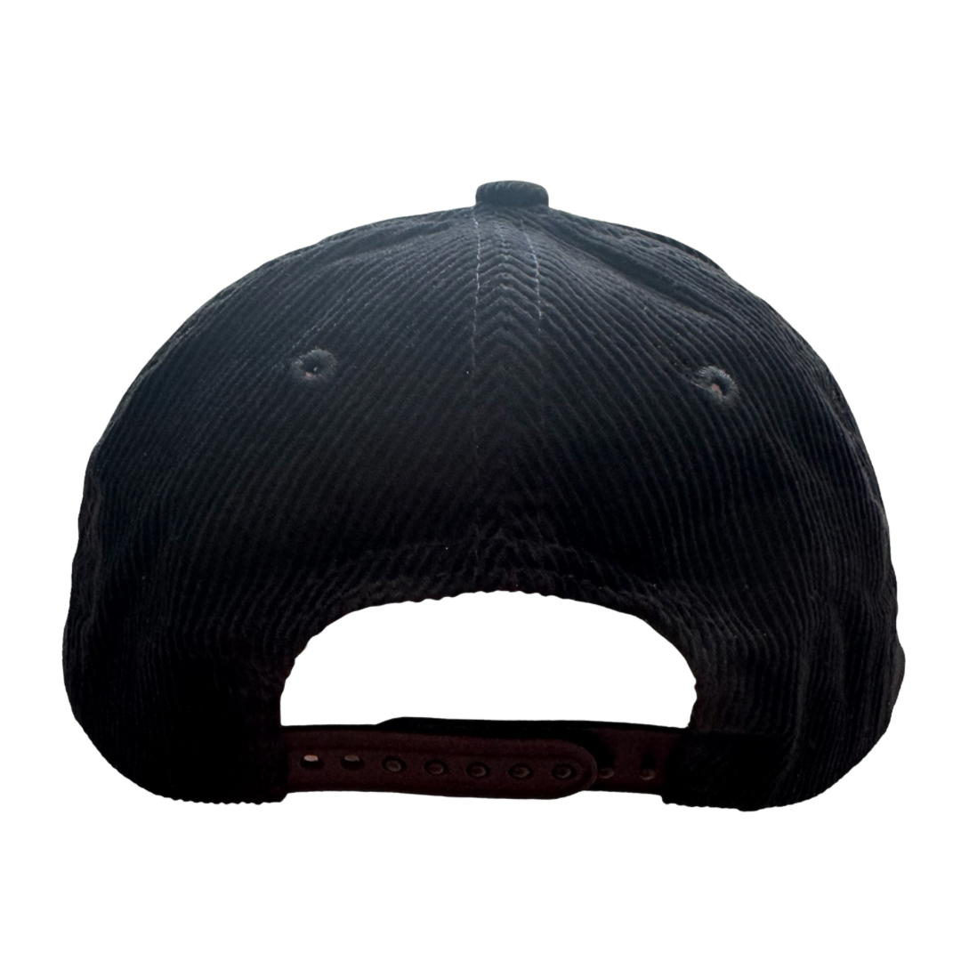 Black Corduroy SD A-Frame Snapback