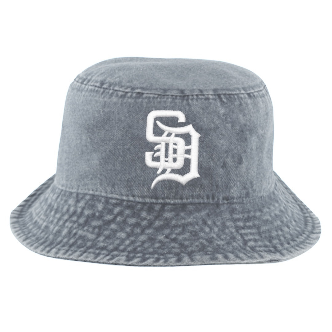 Washed Grey SD Bucket Hat
