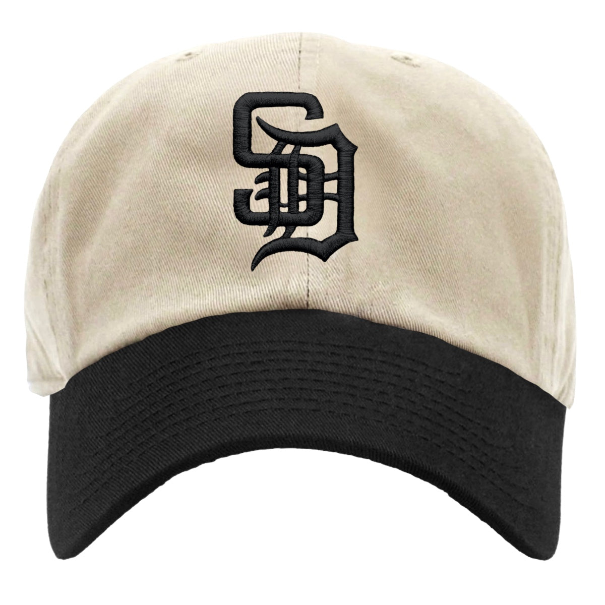 Cream & Black SD Dad Cap