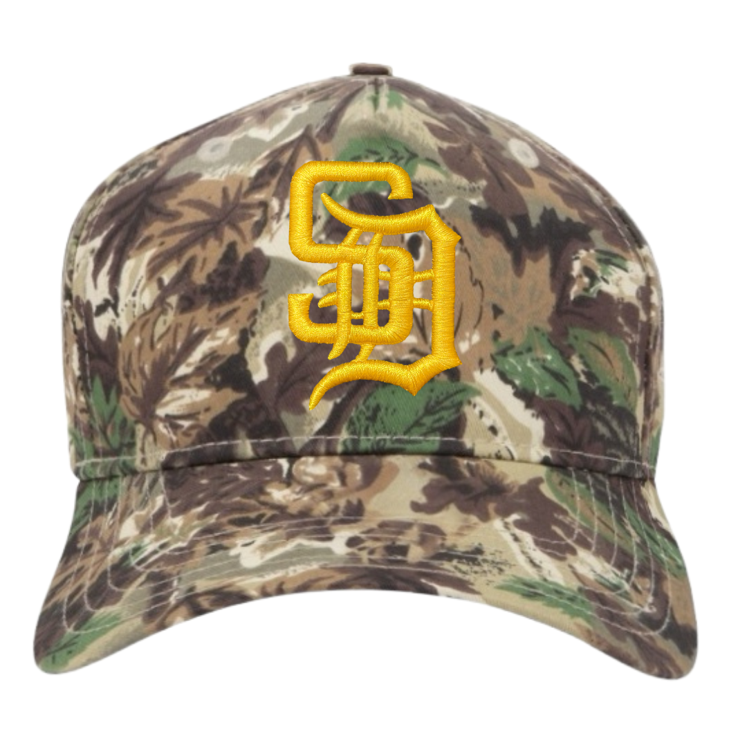 Leaf Camo Gold SD A-Frame Snapback