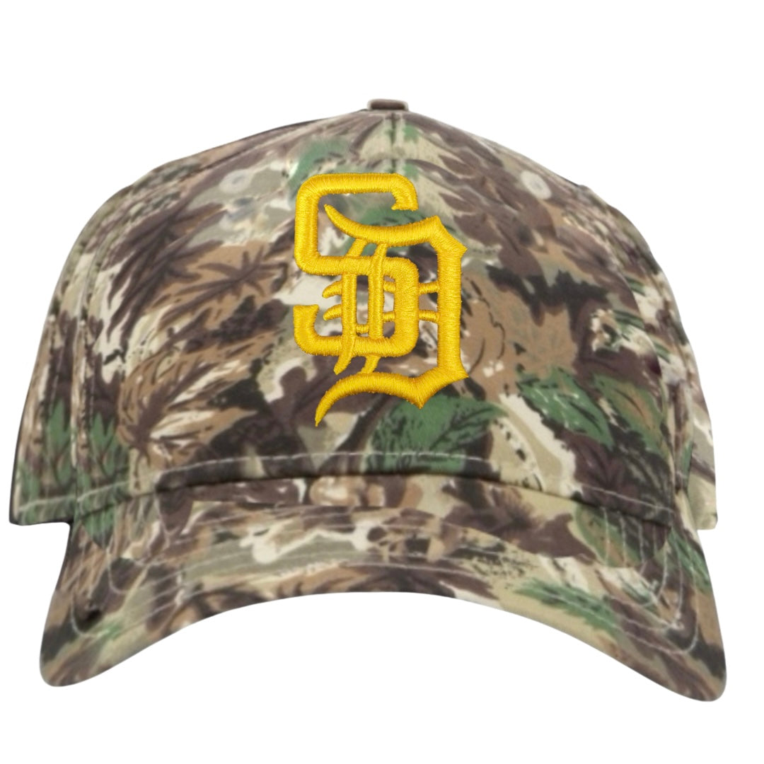 Forest Camo Gold SD A-Frame Snapback