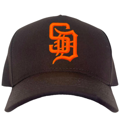 Limited! Brown Orange SD A-Frame Snapback