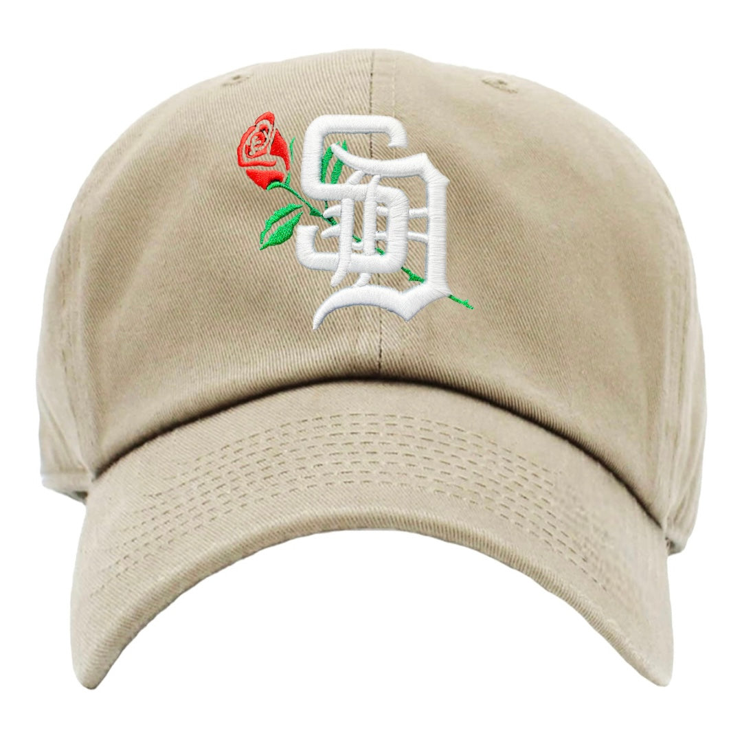 Limited! Khaki SD Rose Dad Cap