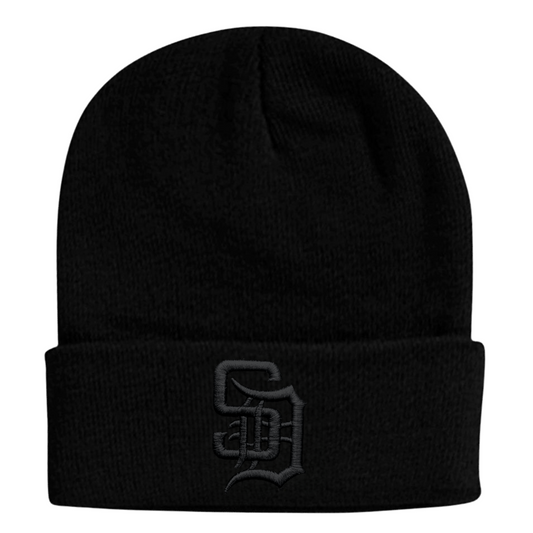 All Black SD Beanie
