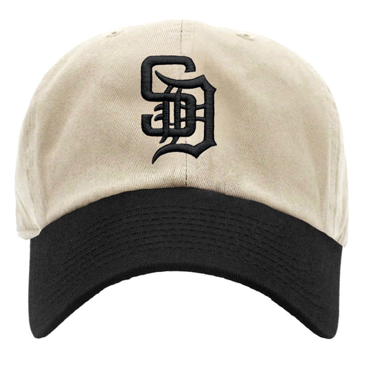 Cream & Black SD Dad Cap