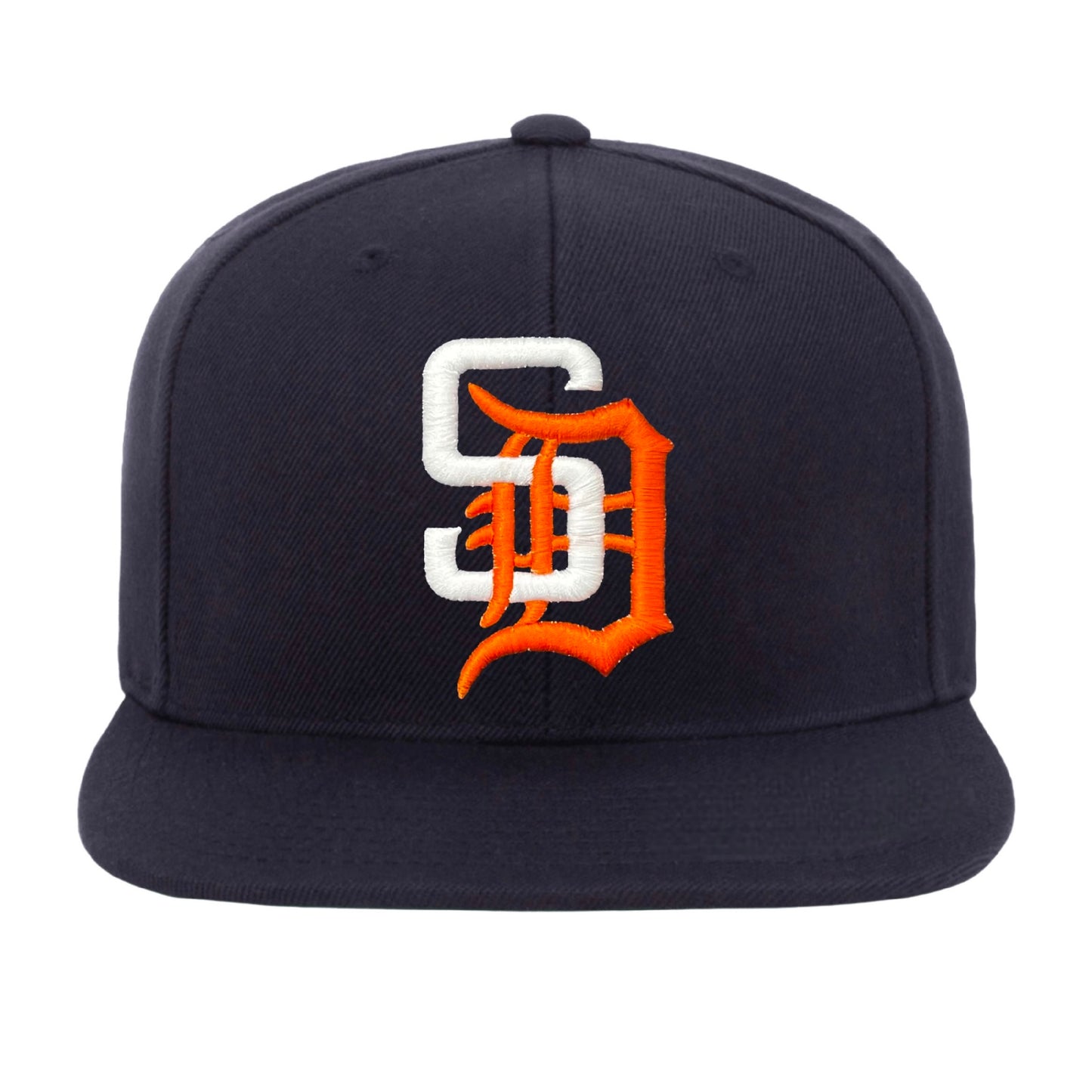 Navy White/Orange SD Snapback