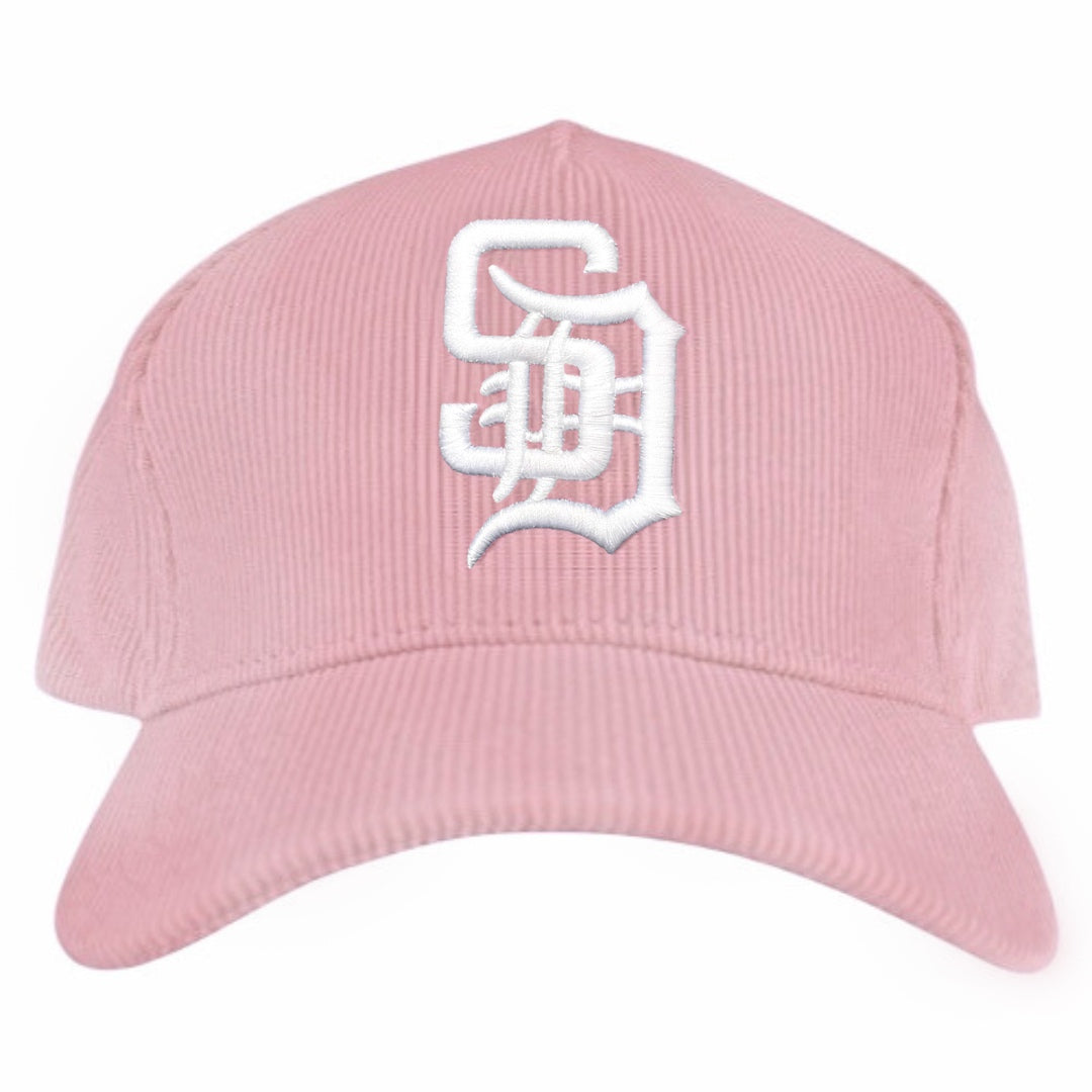 Pink Corduroy SD A-Frame Snapback