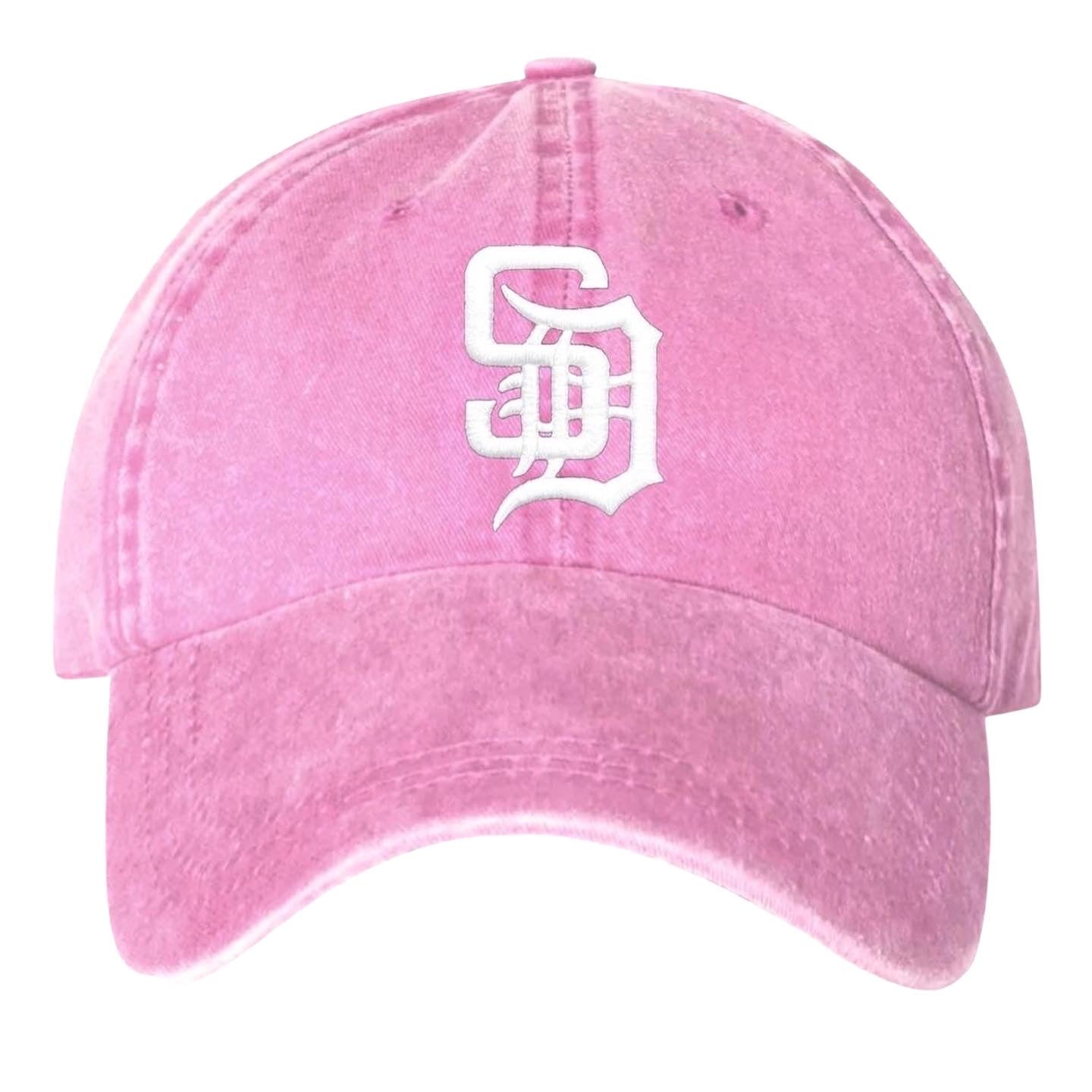 Vintage Pink SD Dad Cap