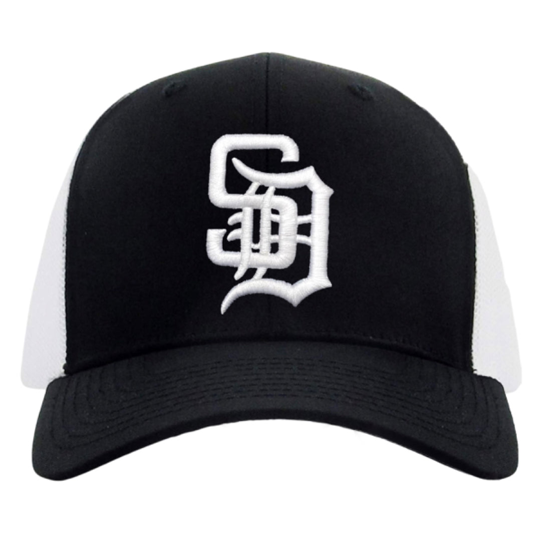 Black & White SD Trucker Hat